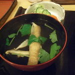 八ツ目や にしむら - 肝吸いとお新香