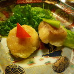 孫幸 - 貝柱とグジの天ぷら