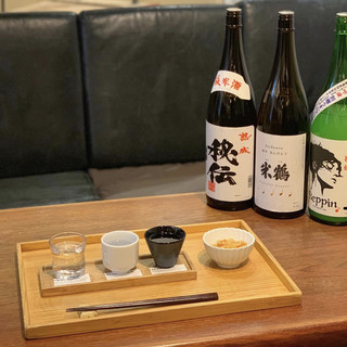 山形の地酒飲み比べ
