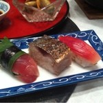 料亭旅館 臨水 - 鰹、鯖、茗荷の寿司