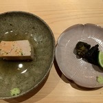 鮨 さかい - あん肝　鮑肝