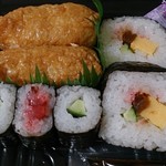 Yamazawa Tsuruoka Ten - 助六・うどんセットの助六寿司