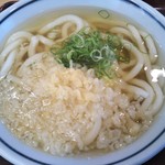 釜揚げうどん岡じま - かけうどん(小) 220円(税込)(2019年5月1日撮影)