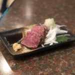 焼肉 牛べぇ - 牛トロ炙り刺し