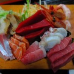 江戸家 - 刺身を上から。