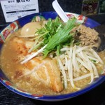 塩そば専門店 桑ばら - 鮟鱇味噌のそば ～アンコウのとも和え添え～（裏そば）