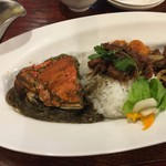 大衆中遊華食堂 八戒 - 2種合いがけカリィ（￥1200）