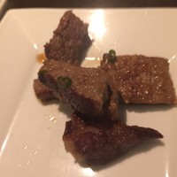 銀座あしべ - 塾成牛のカットステーキはそんなに柔らかくない