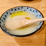 酒肴晴 - お通し（新じゃがすり流し）