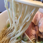 荒町商店中華そば ふじやま - 白ふじの麺アップ