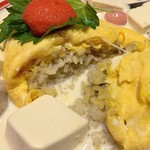 ポムの樹 - 豆腐と明太子の豆乳オムライス Sサイズ 1180円
            （期間限定）