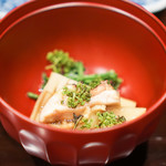 鳥田中 - もも肉の炙り 合馬の筍 和歌山県クレソン 花山椒