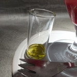 PATISSERIE ASAKO IWAYANAGI - パルフェ ビジュー ロゼ③オリーブオイルをかけると清涼感が増します