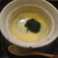 和食 おの寺 - カチョカヴァロと生海苔の茶碗蒸し