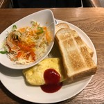 プロント イル バール - ビタミンサラダ＆チーズオムレツセット（４９０円）