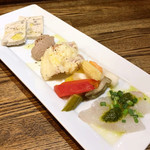 ARINA VINO TRATTORIA - 前菜のおまかせ5種盛り合わせ（980円）