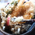 三門そば店 - セットの天丼 2019.5月