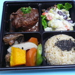 ブラウンライスデリオモテ - 豆腐ハンバーグのミニ弁当