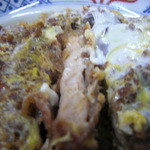 喜楽亭 - 喜楽亭　カツ丼断面