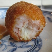 花梨 - 5000円のランチコース／蟹爪の揚げ物の中