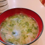 樽寿司 - アオサのお味噌汁