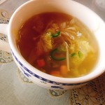 スィートガーデン  - セットの前菜コンソメスープ