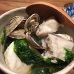 新橋 いっぱし - クエと浅利とあおさ