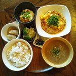 kokage - つくねの温玉のせランチ１２００円