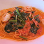 りんでんばーむ  - エビとホウレン草のトマトクリーム