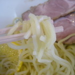 らー麺 塩や - 麺：柚子塩つけ麺（Ｈ２３．１２）