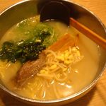 Karashiteihammenichitenzero - 塩ラーメン（雪濃湯麺）（小豚丼セット）890円