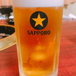 味楽苑 - サッポロ生ビール 540円