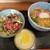 厨・駅さいど - マグロ中落ち丼セット 600円 (18年10月)