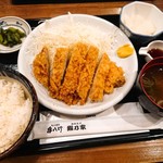 Sumibiyaki Tori Kushi Hacchin - 厚切りとんかつ おろしポン酢かけ定食