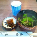 うなぎ　色川 - お吸い物・漬物