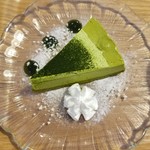 Stand cafe KICHI - 宇治抹茶と豆乳のチーズケーキ