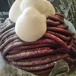 パティスリ・ル・スィエル - むらさきいものモンブラン（アップ）