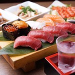 Sushi Izakaya Mangetsu - 新鮮魚介の寿司を堪能