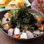 Sushi Izakaya Mangetsu - ｺｰｽ:海鮮サラダ