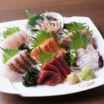 Sushi Izakaya Mangetsu - ｺｰｽ:刺身7点
