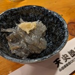 天史朗鮨 - お通し　生シラス