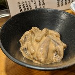 天史朗鮨 - イカゲソの塩辛　無添加で肝の味がコクがあって最高の日本酒のツマミです