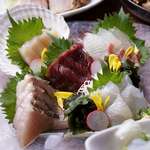Sushi Izakaya Mangetsu - ｺｰｽ:刺身5種