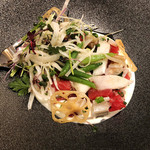 Restaurant Cinq - 2.五島列島の本鮪 タルタルソース 百合根ピューレ 蓮根 芽葱 インゲン