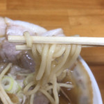 中華そば ひらこ屋 - 麺もツルツルタイプの美人さん。