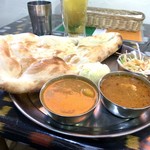 INDIA CURRY CLUB - Ｂランチ(これにカバブとティッカ付きます) 900yen