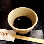 やぶ善 - 絶品そばつゆ。