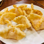 中華料理 帆 - 玉子黄身の揚げ餃子