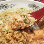 ラーメン桐生 - 餃子の餡　これがまた美味しいんです。