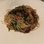 ristorante della collina - ホタルイカと菜の花のトマトソースパスタ